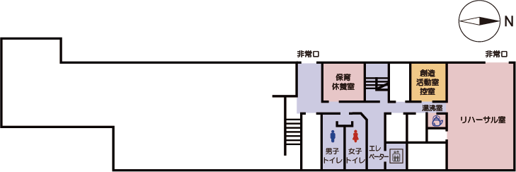 施設配置図地下1F